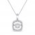 Unstoppable Love Necklace 1/10 ct tw Sterling Silver 19"