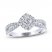 THE LEO Legacy Lab-Created Diamond Engagement Ring 7/8 ct tw Princess & Round-cut 14K White Gold