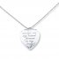 Heart Locket Necklace Always on my Mind Sterling Silver