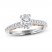 Adrianna Papell Diamond Engagement Ring 1-1/5 ct tw Oval/Round 14K Two-Tone Gold