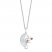 Disney Treasures Nightmare Before Christmas Mother of Pearl/Citrine Necklace Sterling Silver/10K Rose Gold 17"