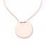 Disc Necklace 14K Rose Gold