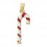 Candy Cane Charm 14K Yellow Gold/Enamel