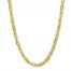 Men's Interlocking Link Chain Necklace 10K Yellow Gold 22"