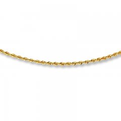 Rope Chain Necklace 14K Yellow Gold 20" Length