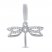 True Definition Dragonfly Charm 1/10 ct tw Diamonds Sterling Silver