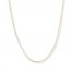 Singapore Chain Necklace 14K Two-Tone Gold 24" Length