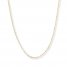 Singapore Chain Necklace 14K Two-Tone Gold 24" Length