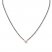 Diamond Necklace 1/10 Carat tw Stainless Steel