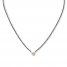 Diamond Necklace 1/10 Carat tw Stainless Steel