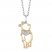 Disney Treasures Winnie the Pooh Diamond Necklace 1/20 ct tw Sterling Silver/10K Yellow Gold