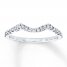 Wedding Ring 1/4 ct tw Diamonds 14K White Gold