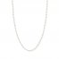 Beaded Cable Chain Necklace 14K Two-Tone Gold 16" Length