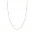 Beaded Cable Chain Necklace 14K Two-Tone Gold 16" Length