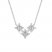 3-Stone Diamond Necklace 1/2 ct tw Princess-cut 10K White Gold