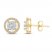 Diamond Earrings 1/2 ct tw Round-cut 10K Two-Tone Gold