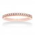 Tolkowsky Wedding Band 1/6 ct tw Diamonds 14K Rose Gold