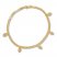 Evil Eye Charm Bracelet 14K Yellow Gold 6.25" or 7.25" Adj.