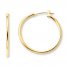 Hoop Earrings 14K Yellow Gold 25mm