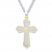 Men's Cross Necklace Lord's Prayer Stainless Steel