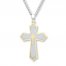 Men's Cross Necklace Lord's Prayer Stainless Steel