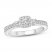 Diamond Engagement Ring 1/2 ct tw Round-cut 10K White Gold