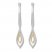 Diamond Earrings 1/4 ct tw Sterling Silver/10K Yellow Gold