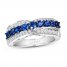 Le Vian Sapphire Ring 1/3 ct tw Diamonds 14K Vanilla Gold