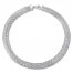 Braided Herringbone Chain Necklace Sterling Silver 18" Length