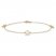 Flower Anklet 10K Yellow Gold 10"