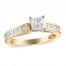 Diamond Engagement Ring 1-1/4 ct tw Princess-cut 14K Yellow Gold