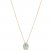 Le Vian Quartz & Diamond Necklace 1/8 ct tw 14K Strawberry Gold 18"