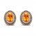 Le Vian Citrine Earrings 1/2 ct tw Diamonds 14K Strawberry Gold