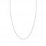 22" Adjustable Square Wheat Chain 14K White Gold Appx .85mm