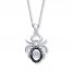 Unstoppable Love 1/10 ct tw Necklace Sterling Silver Spider