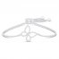 Diamond Butterfly Bolo Bracelet 1/8 ct tw Round-cut Sterling Silver