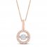 Unstoppable Love Diamond Necklace 10K Rose Gold 19"