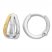 Petite Hoop Earrings Sterling Silver/10K Yellow Gold