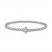 Forever Connected Diamond Bracelet 1 ct tw Round-Cut 10K White Gold 7.25"