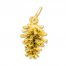 Pine Cone Charm 14K Yellow Gold
