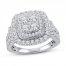 Diamond Engagement Ring 2 ct tw Round-cut 10K White Gold