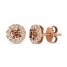 Le Vian Diamond Earrings 1/2 ct tw 14K Strawberry Gold