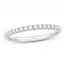 Diamond Wedding Band 1/4 ct tw Round-cut 14K White Gold