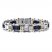 Men's Diamond Bracelet Stainless Steel/Carbon Fiber 8.5"
