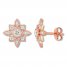 Diamond Earrings 1/3 ct tw Round-cut 10K Rose Gold