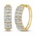 Diamond Hoop Earrings 1 ct tw Round-cut 10K Yellow Gold