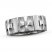 Men's 9mm Cross Ring Diamond Accent Stainless Steel