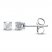 Diamond Earrings 3/4 ct tw Round-cut 14K White Gold