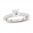 Adrianna Papell Diamond Engagement Ring 1-1/5 ct tw Round-cut 14K Two-Tone Gold