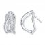Diamond Earrings 1/2 carat tw Sterling Silver